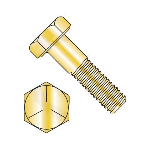 3/8-16 x 1 1/2 MS90725 Military Hex Head Cap Screw Coarse Thread Cadmium Yellow Grade 5 DFAR-Bolt Demon