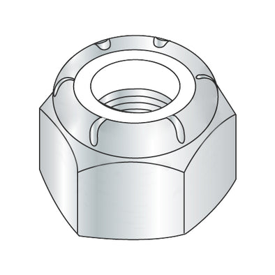 1/4-20 NE Nylon Insert Hex Lock Nut Zinc-Bolt Demon