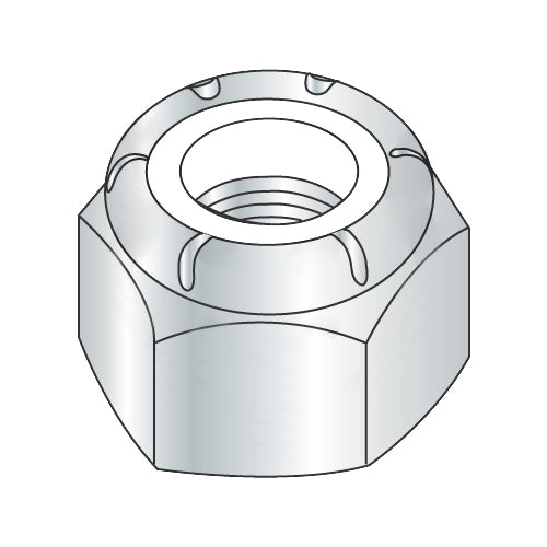 1/4-20 NE Nylon Insert Hex Lock Nut Zinc-Bolt Demon