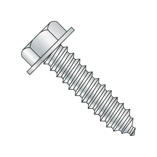 5/16-9 x 3 A/F .428-.437 Head Hgt .200-.230 Unslot Indent Hexwash Lag Screw Full Thread Zinc-Bolt Demon