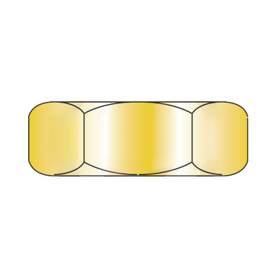 2-56 x 3/16 x 1/16 Hex Machine Screw Nut Zinc Yellow-Bolt Demon