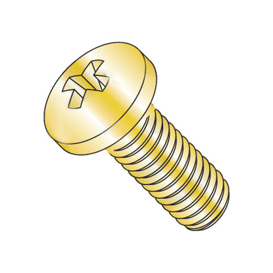 6-32 x 1/2 MS35206 Military Phillips Pan Full Thread Machine Screw Cadmium-Bolt Demon