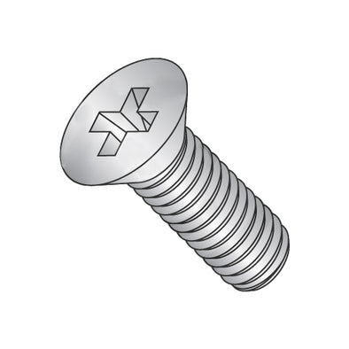 6-32 x 3/16 MS51959, NASM51959 Phil Flat Machine Screw Full Thread 300 Series S/S DFAR-Bolt Demon