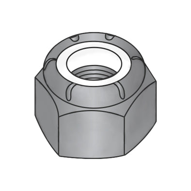 M3-0.50 DIN 985 Metric Class 8 Nylon Insert Hex Locknut Black Oxide and Oil-Bolt Demon