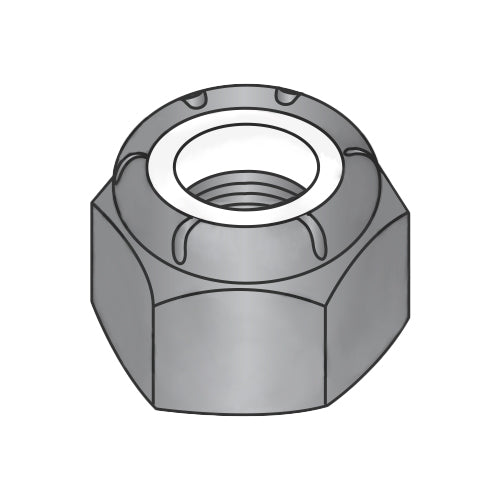 M3-0.50 DIN 985 Metric Class 8 Nylon Insert Hex Locknut Black Oxide and Oil-Bolt Demon