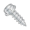 4-24 x 1/2 Unslotted Indented Hex Washer Self Tapping Screw Type AB Fully Threaded Zinc-Bolt Demon