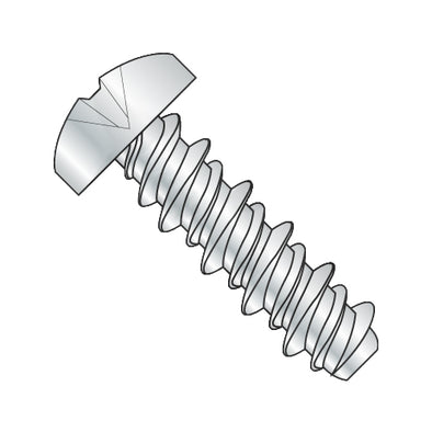 1/4-15 x 1/2 Phillips Pan High Low Screw Fully Threaded Zinc-Bolt Demon