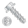 10-16 x 3/4 #8HD Phillips Indented Hex Washer High Low Fully Threaded Zinc and Bake-Bolt Demon