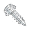7-19 x 3/8 Slotted Indented Hex Washer Self Tapping Screw Type AB Fully Threaded Zinc-Bolt Demon