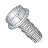 8-32 x 1/4 Unslotted Indented Hex Washer Thread Cutting Screw Type F Fully Thread 18-8 Stai-Bolt Demon