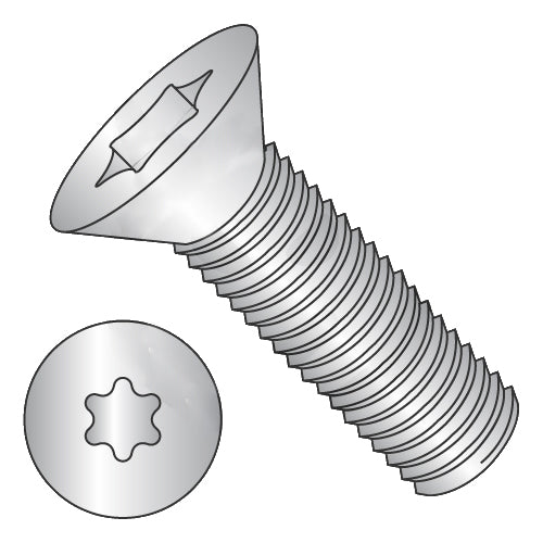 M4-0.7 x 35 ISO14581 Metric 6-Lobe Flat Machine Screw Full Thread 18-8 Stainless Steel-Bolt Demon