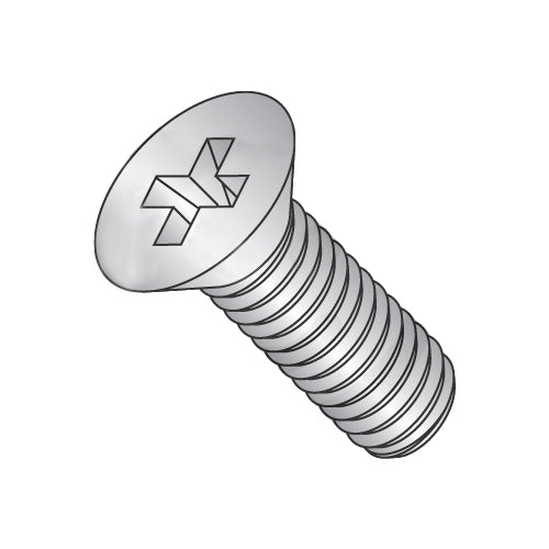 10-32x5/8 MS51960, NASM51960 Phil Flat Machine Screw Fine Full Thread 300 Series S/S DFAR-Bolt Demon