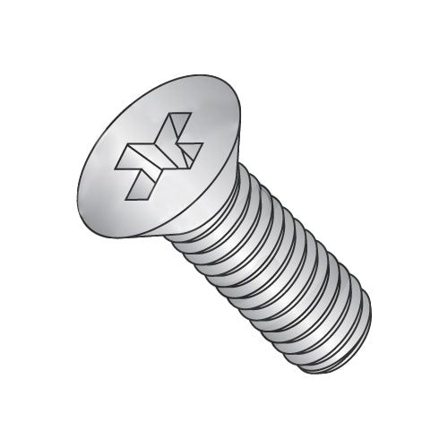 6-32 x 5/16 MS51959, NASM51959 Phil Flat Machine Screw Full Thread 300 Series S/S DFAR-Bolt Demon