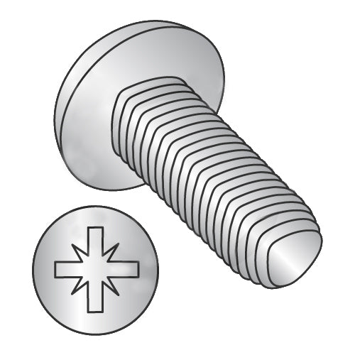M2.5-0.45 x 10 DIN 7500C Metric Type Z Pan Thread Roll Screw Full Thd 18-8 Stain Steel Pass/Wax-Bolt Demon