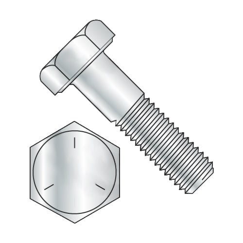 1 1/4-7 x 7 Hex Cap Screw Grade 5 Zinc-Bolt Demon