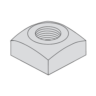 1/4-20 Regular Square Nut Hot Dipped Galvanized-Bolt Demon