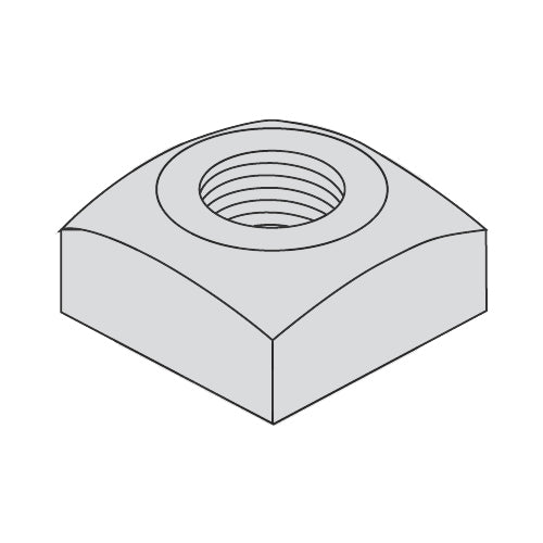 1/4-20 Regular Square Nut Hot Dipped Galvanized-Bolt Demon