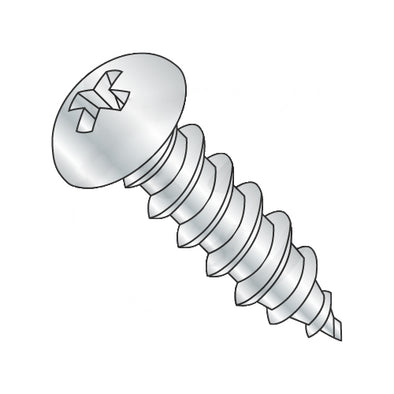 6-20 x 3/8 Phillips Round Self Tapping Screw Type AB Fully Threaded Zinc-Bolt Demon