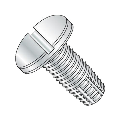 2-56 x 3/8 Slotted Pan Thread Cutting Screw Type F Fully Threaded Zinc-Bolt Demon