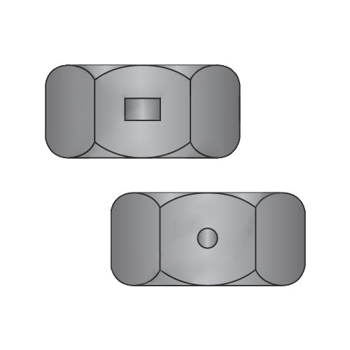5/16-18 Two Way Reversible Hex Lock Nut Black Oxide And Wax-Bolt Demon