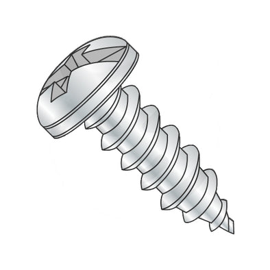 7-16 x 5/8 Combination (slot/phil) Pan Head Self Tapping Screw Type A Full Thread Zinc-Bolt Demon