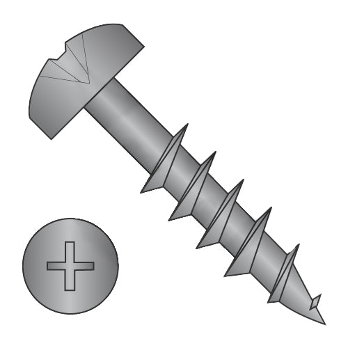 10-9 x 1 1/4 Phillips Pan Deep Thread Wood Screw 2/3 Thread Black Oxide and Oil-Bolt Demon