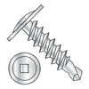 12-14 x 1 1/2 Square Drive Modified Truss Head Self Drilling Screw Full Thread Zinc-Bolt Demon