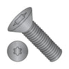 4-40 x 1/4 6-Lobe Flat Machine Screw Fully Threaded Black Oxide-Bolt Demon