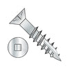 6-13 x 2 Flat Head Nibbed Square Drive Deep Thread Wood Screw Type 17 2/3 Thread Zinc & Bake-Bolt Demon