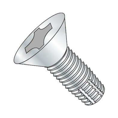 1/4-20 x 2 1/4 Phillips Flat Thread Cutting Screw Type F Fully Threaded Zinc-Bolt Demon