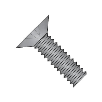 6-32 x 1/2 MS24693-B Phillips Flat 100 Degree F/T Machine Screws 300 Series SS Black Oxide DFAR-Bolt Demon