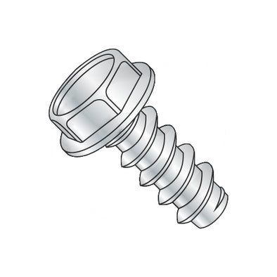 5/16-12 x 1 1/4 Unslotted Indented HWH Self Tapping Screw Type B Full Thread Zinc-Bolt Demon