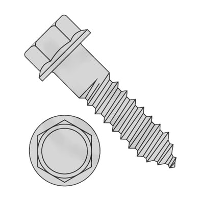 3/8 x 2 Indented Hex Flange Lag Screw Grade 2 Hot Dip Galvanized-Bolt Demon