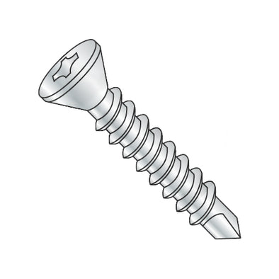 6-20 x 1 Phillips Flat Trim Head Self Drilling Screw Full Thread Zinc-Bolt Demon