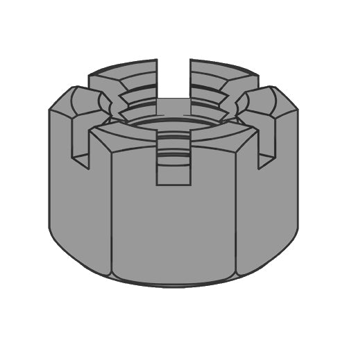 3/4-10 Slotted Heavy Hex Nut Plain-Bolt Demon