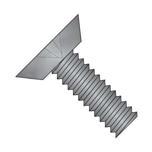 0-80 x 3/32 Phillips Flat Undercut Machine Screw Fuly Threaded 18-8 Stainless Steel Black Ox-Bolt Demon