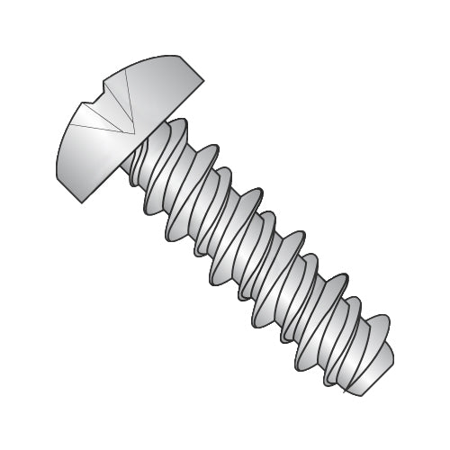 10-16 x 3/8#8HD PHILLIPS PAN HIGH LOW SCREW FULLY THREADED 410 STAINLESS STEEL-Bolt Demon
