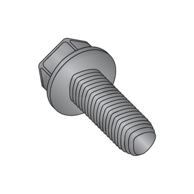 1/4-20 x 5/8 Unslot IndHexWash Taptite Alternative Thread Roll Screw Full Thrd Black Oxide & Wax-Bolt Demon