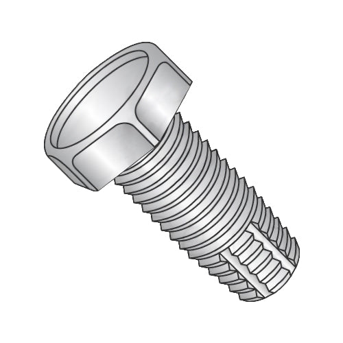 5/16-18 x 3/4 Unslotted Indent Hex Thread Cutting Screw Type F Ful Thread 18-8 Stainless Steel-Bolt Demon