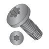 8-32 x 1/4 Six Lobe Pan Floor Board Screw Type F Fully Threaded Black Phosphate-Bolt Demon