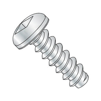 6-20 x 3/8 Square Pan Self Tapping Screw Type B Fully Threaded Zinc-Bolt Demon