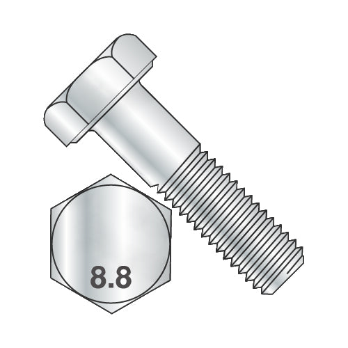 M6 x 50 DIN 931 8.8 Partially Threaded Hex Cap Screw Zinc-Bolt Demon