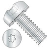 10-32 x 1/2 Six Lobe Pan Head Internal Tooth Sems Machine Screw Fully Threaded Zinc-Bolt Demon