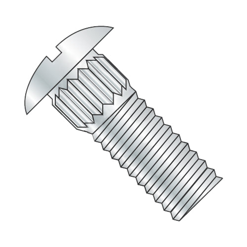 1/4-20 x 9/16 Slot Truss Head diam.425-.448 hgt .083-.104 rib neck diam .275-.290 Track Bolt Zinc-Bolt Demon