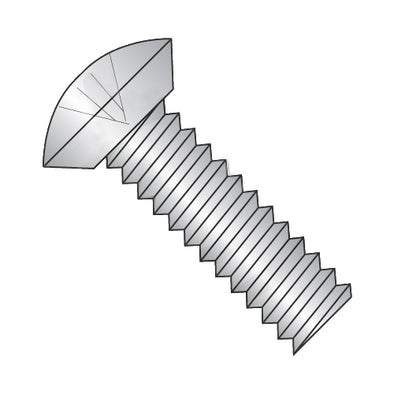 1/4-20 x 3/8 Phillips Oval Undercut Machine Screw Fully Threaded 18-8 Stainless Steel-Bolt Demon