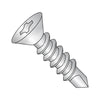 4-24 x 1/2 Phillips Flat Self Drill Screw Full Thread 18-8 Stainless Steel-Bolt Demon