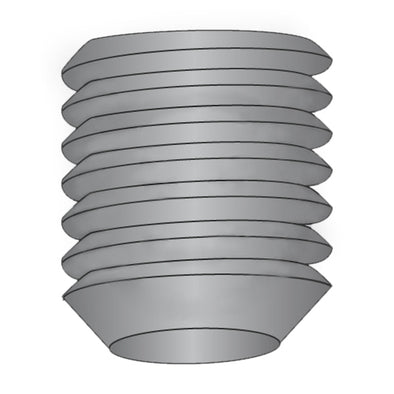 6-32 x 1/2 Coarse Thread Socket Set Screw Cup Plain-Bolt Demon