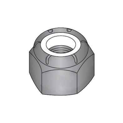 1/2-13 NE Nylon Insert Hex Lock Nut Black Zinc-Bolt Demon