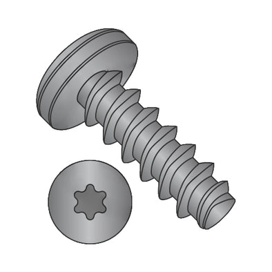 6-19 x 3/4 6-Lobe Pan Plastite Alternative 48-2 Fully Threaded Black Oxide And Wax-Bolt Demon