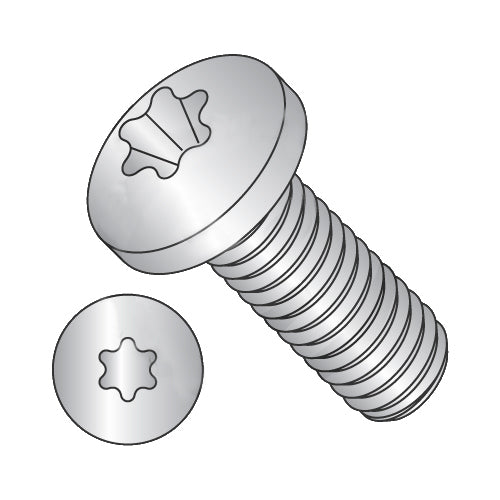 6-32 x 1/2 6-Lobe Pan Machine Screw Fully Threaded 18-8 Stainless Steel-Bolt Demon